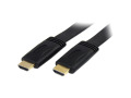 StarTech.com 15 ft Flat High Speed HDMI Cable with Ethernet - HDMI - M/M