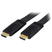 StarTech.com 15 ft Flat High Speed HDMI Cable with Ethernet - HDMI - M/M image