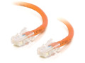 10ft Cat5e Non-Booted Crossover Unshielded (UTP) Network Patch Cable - Orange