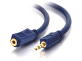 C2G 3ft Velocity 3.5mm M/F Stereo Audio Extension Cable