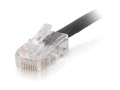 C2G 1ft Cat5e Non-Booted Unshielded (UTP) Network Patch Cable (Plenum Rated) - Black