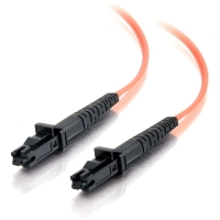 15m MTRJ-MTRJ 62.5/125 OM1 Duplex Multimode PVC Fiber Optic Cable - Orange image
