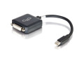 C2G 8in Mini DisplayPort Male to Single Link DVI-D Female Adapter Converter - Black