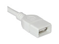 C2G 2m USB 2.0 A Male to A Female Extension Cable - White