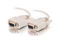C2G 1ft DB9 F/F Cable - Beige