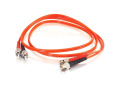 15m ST-ST 50/125 OM2 Duplex Multimode Fiber Optic Cable (TAA Compliant) - Orange