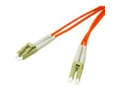 9m LC-LC 50/125 OM2 Duplex Multimode PVC Fiber Optic Cable - Orange