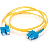8m SC-SC 9/125 OS1 Duplex Singlemode PVC Fiber Optic Cable - Yellow image