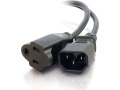 C2G 3ft 18 AWG Monitor Power Adapter Cord (IEC320C14 to NEMA 5-15R)