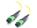 5m MTP 9/125 OS1 Singlemode LSZH PVC Fiber Optic Assembly Ribbon Cable - Yellow