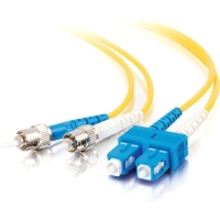 2m SC-ST 9/125 OS1 Duplex Singlemode Fiber Optic Cable (TAA Compliant) - Yellow image