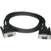 C2G 15ft DB9 F/F Null Modem Cable - Black image