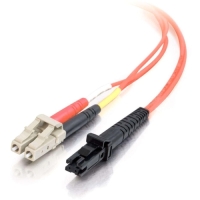 C2G 3m LC-MTRJ 62.5/125 OM1 Duplex Multimode PVC Fiber Optic Cable - Orange image