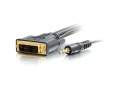 C2G 6ft Pro Series DVI-D + 3.5mm CL2 M/M Single Link Digital Video Cable