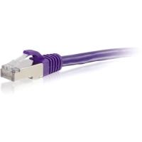 10ft Cat6 Snagless Shielded (STP) Network Patch Cable - Purple image