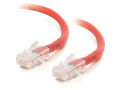 100ft Cat5E Non-Booted Crossover Unshielded (UTP) Network Patch Cable - Red