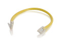 C2G 6in Cat5e Non-Booted Unshielded (UTP) Network Patch Cable - Yellow