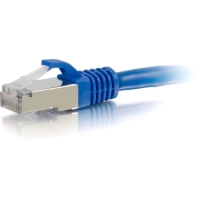 C2G 14ft Cat6 Snagless Shielded (STP) Network Patch Cable - Blue image