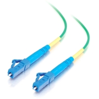 1m LC-LC 9/125 OS1 Simplex Singlemode PVC Fiber Optic Cable - Green image