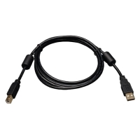 Tripp Lite 3-ft. USB2.0 A/B Gold Device Cable with Ferrite Chokes (A Male to B Male) image