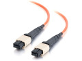 30m MTP 50/125 OM2 Multimode LSZH PVC Fiber Optic Assembly Ribbon Cable - Orange