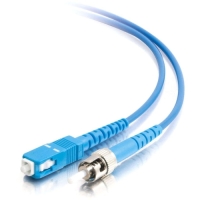 5m SC-ST 9/125 OS1 Simplex Singlemode PVC Fiber Optic Cable - Blue image