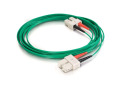 1m SC-SC 62.5/125 OM1 Duplex Multimode PVC Fiber Optic Cable - Green