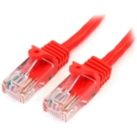 StarTech.com 15 ft Red Snagless Cat5e UTP Patch Cable image