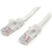 StarTech.com 10 ft White Snagless Cat5e UTP Patch Cable image