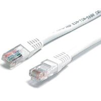 StarTech.com 25 ft White Molded Cat5e UTP Patch Cable image
