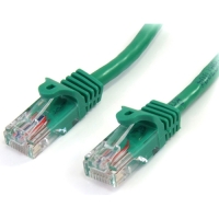StarTech.com 15 ft Green Snagless Cat5e UTP Patch Cable image