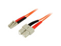 StarTech.com 1m Multimode 50/125 Duplex Fiber Patch Cable LC - SC