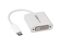 StarTech.com USB-C to DVI adapter - USB Type-C to DVI Video Converter for MacBook, Chromebook, Dell XPS or other USB C Devices - White