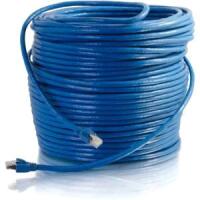 C2G 100ft Cat6 Snagless Solid Shielded Network Patch Cable - Blue image