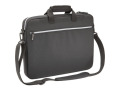 Toshiba Carrying Case for 14" Notebook, Magazine, File, Books, Flash Drive, Power Supply, Battery, Mouse - Black, Silver