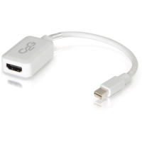 C2G 8in Mini DisplayPort to HDMI Adapter Converter for Laptops and Tablets - M/F White image