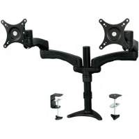 StarTech.com Dual Monitor Arm - Height Adjustable, Desk Surface or Grommet Mount for Two Displays with Cable Management image
