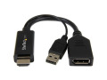 StarTech.com HDMI to DisplayPort Converter - HDMI to DP Adapter with USB Power - 4K