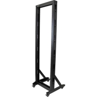 StarTech.com 2-Post Server Rack with Sturdy Steel Construction and Casters - 42U image
