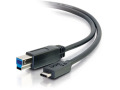 C2G 3ft USB 3.0 USB-C to USB-B Cable M/M - Black