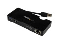 StarTech.com Travel Docking Station for Laptops - HDMI or VGA - USB 3.0 - Portable Universal Laptop Mini Dock