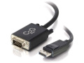 C2G 10ft DisplayPort Male to VGA Male Adapter Cable - Black