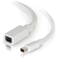 C2G 3ft Mini DisplayPort Extension Cable M/F - White image