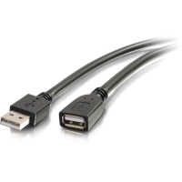 C2G 16ft USB A Male to Female Active Extension Cable - Plenum, CMP-Rated image