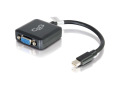 C2G 8in Mini DisplayPort to VGA Active Adapter Converter for Laptops and Tablets - M/F Black