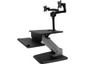 StarTech.com Dual Monitor Sit-to-stand Workstation - One-Touch Height Adjustment