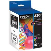 Epson T320P Ink Cartridge/Paper Kit - Black, Cyan, Magenta, Yellow image