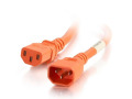 C2G 4ft 14AWG Power Cord (IEC320C14 to IEC320C13) - Orange