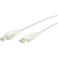 StarTech.com 3 ft Clear A to B USB 2.0 Cable - M/M image