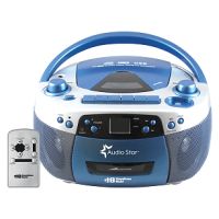 HamiltonBuhl AudioStar Boombox Radio, CD, USB, Cassette Player with Tape and CD to MP3 Converter image